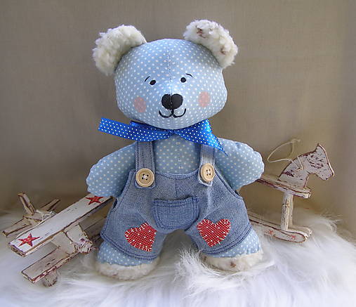 Hračky - mACko MOJko (macko-chlapček) - 16233493_