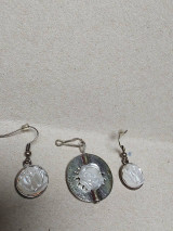 Sady šperkov - sada s perleťovou ružičkou - 16233220_