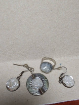Sady šperkov - sada s perleťovou ružičkou - 16233225_