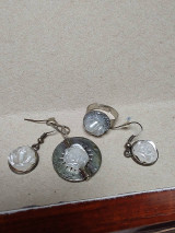 Sady šperkov - sada s perleťovou ružičkou - 16233227_