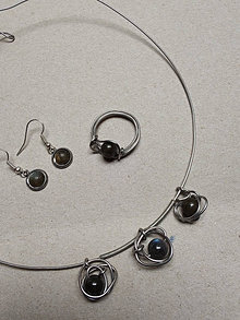 Sady šperkov - sada šperkov s labradoritom 2 - 16233341_