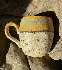 Nádoby - Big mug - Lieskový orech (400 ml) - 16233639_