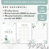Papiernictvo - PDF Kalendár 2024 (A5, PDF na stiahnutie), Greenery - 16234510_