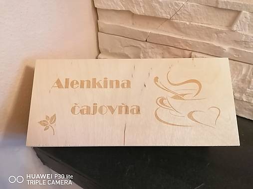 Úložné priestory & Organizácia - Gravírovaný dreveny box na čaj _ 3 priečinky - 16234336_