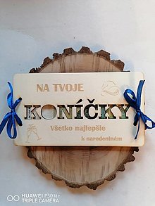 Papiernictvo - Drevena obalka k narodeninám _ Koníčky - 16233802_