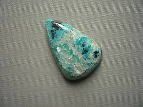 Minerály - Kabošon - chrysokol 25 mm, č.29f - 16235647_