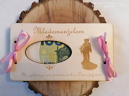 Papiernictvo - Drevená svadobna obalka pre mladomanželov_ typ 4 - 16236472_