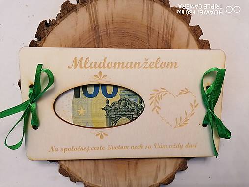 Papiernictvo - Drevená svadobna obalka pre mladomanželov_  typ 5 - 16236480_