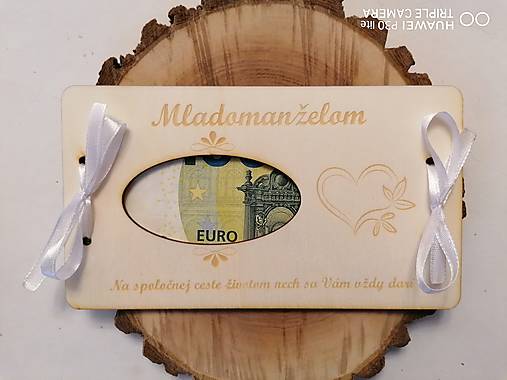 Papiernictvo - Drevená svadobna obalka pre mladomanželov _ typ 7 - 16236499_