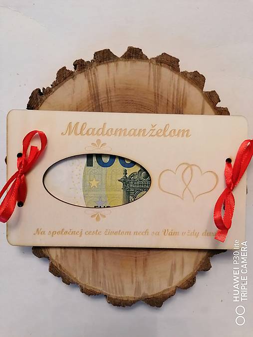 Papiernictvo - Drevená svadobna obalka pre mladomanželov _ typ 8 - 16236501_
