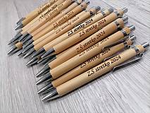 Nástroje - AKCIA! Bambusové pero ku stretávke zo školy alebo s vlastným  textom - 16239632_