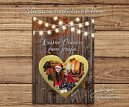 Papiernictvo - Vianočná stieracia kartička s fotkou - 16238526_