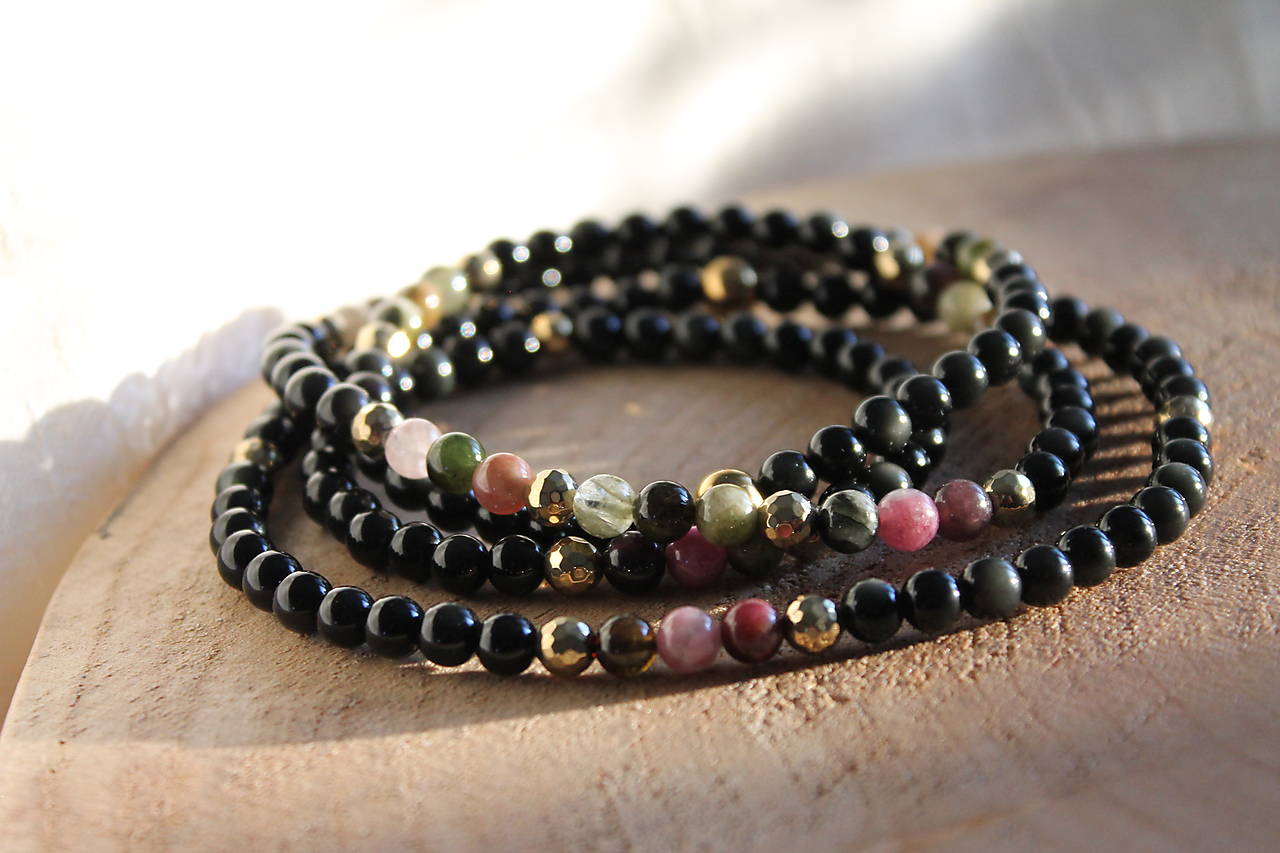 Turmalín_Obsidián zlatý