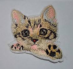 Galantéria - Nažehľovačka Mačička hlava (NZ423) - 16241850_