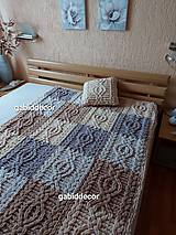 Úžitkový textil - Jemnučká a ľahká deka z vlny alize puffy - pachwork - 16240072_