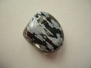 Minerály - Troml. - obsidián vločkový 29 mm, č.2 - 16240726_