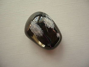 Minerály - Troml. - obsidián vločkový 26 mm, č.18 - 16240818_