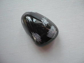 Minerály - Troml. - obsidián vločkový 29 mm, č.21 - 16240832_