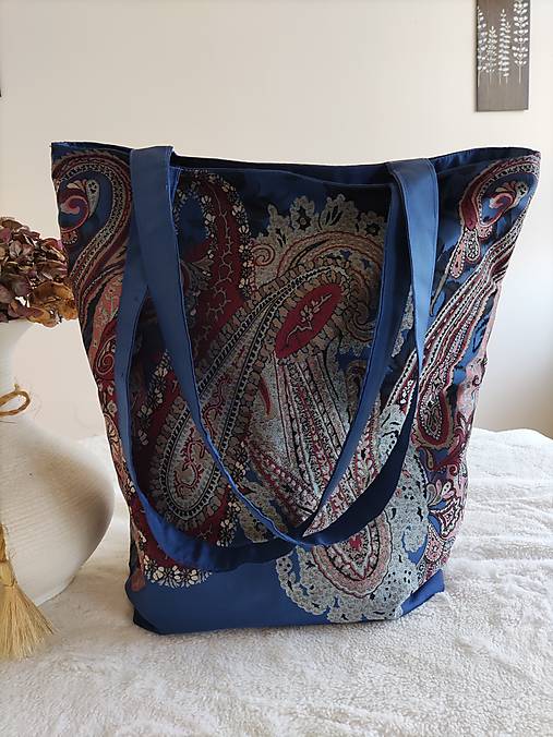 Nákupné tašky - Taška " kašmírový vzor milujem" - 16241867_