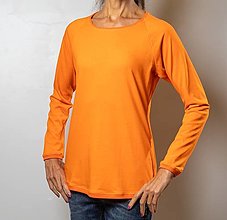 Topy, tričká, tielka - Tričko oranžová bavlna - 16242973_