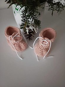 Detské topánky - Papučky šnurovacie  (Ružová) - 16243569_