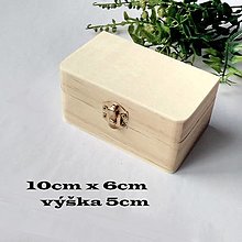 Polotovary - Drevená krabička - truhlička - 10cmx6cmx5cm - 16242261_