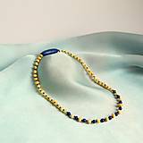 Náhrdelníky - Detský náhrdelník z pravého jantáru a lapisu lazuli - 16242900_