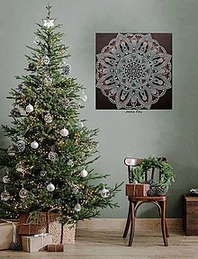 Obrazy - RODINNÁ MANDALA šťastného života,lásky,zdravia a hojnosti❤️originálny vianočný darček pre celú rodinu,talizman - 16244875_