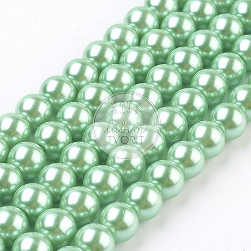  - (6471) Sklenené perličky, 8 mm - 10 ks - 16246306_