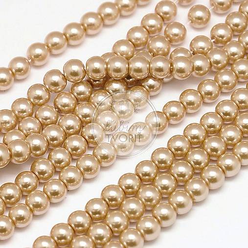  - (0446) Sklenené perličky, 8 mm - 10 ks - 16246320_