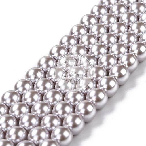  - (0107) Sklenené perličky, 8 mm - 10 ks - 16246324_
