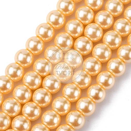  - (0124) Sklenené perličky, 8 mm - 10 ks - 16246336_