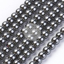 Korálky - (6470) Sklenené perličky, 8 mm - 10 ks - 16246312_