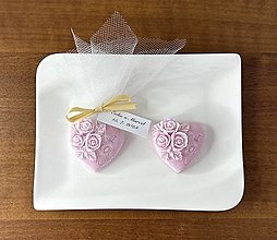 Darčeky pre svadobčanov - Svadobný vonný vosk - srdce ILY elegant - 16245017_