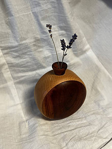 Dekorácie - Váza z dreva - 16245083_