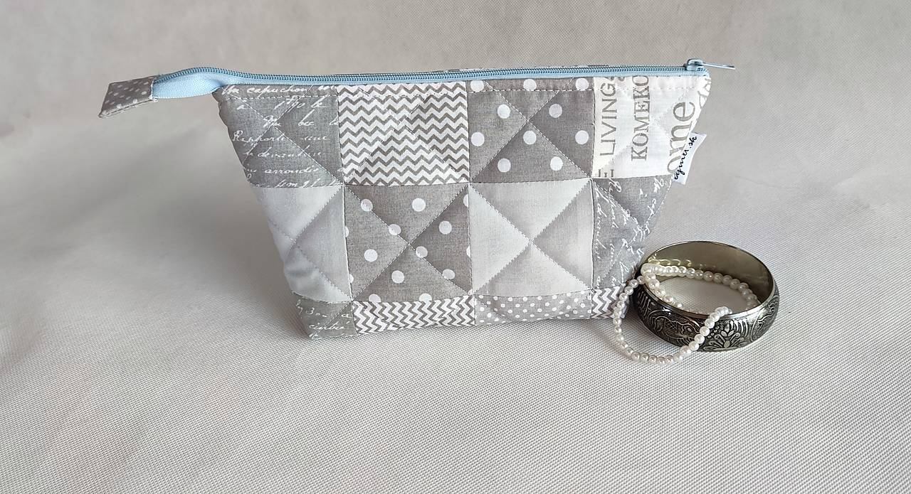 Kozmetické tašky Nr.314S (Sivá s nepravidelným vzorom)