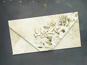 Papiernictvo - Svadobná obálka na peniaze - 16247257_