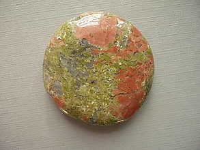 Minerály - Placka - unakit 45 mm, č.618w - 16248613_