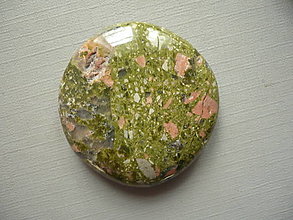 Minerály - Placka - unakit 40 mm, č.630w - 16248670_