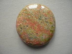 Minerály - Placka - unakit 41 mm, č.632w - 16248684_