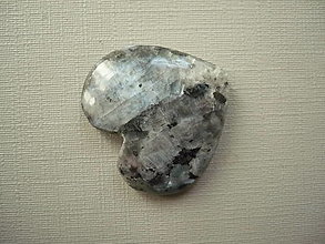 Minerály - Kabošon - larvikit 25 mm, č.23f - 16248797_