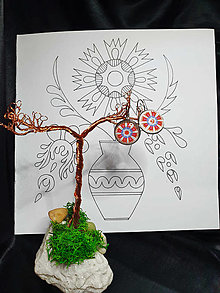 Náušnice - Vajnorský ornament 2 - sklenené náušnice - 16250291_