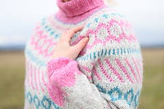 Svetre a kardigány - PRIADKA pletený sveter s nórskym vzorom - 16249767_