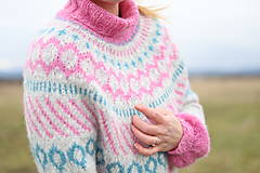Svetre a kardigány - PRIADKA pletený sveter s nórskym vzorom - 16249769_