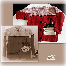 Detské oblečenie - Zvedavé mačiatko - sveter - 16249436_