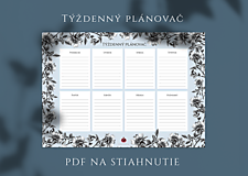 Papiernictvo - Týždenný plánovač - PDF na stiahnutie - 16251200_