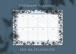Papiernictvo - Týždenný plánovač - PDF na stiahnutie - 16251200_