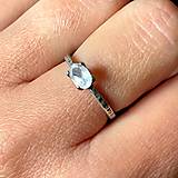 Prstene - AAA Moonstone Silver Ring AG925 / Jemný strieborný prsteň s prírodným mesačným kameňom E012 - 16252686_