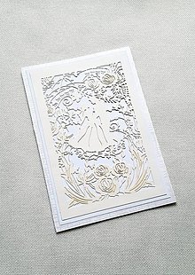 Papiernictvo - svadobná gratulačná pohľadnica - 16251931_