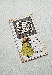 Papiernictvo - gratulačná pohľadnica pre vinára - 16251940_